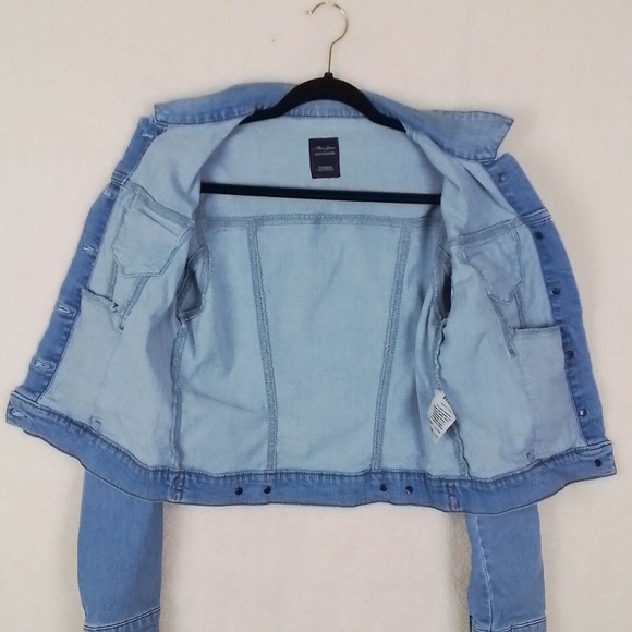 Mavi Jeans Trucker Jacket Size XSmall in Light Wash Denim - Picture 3 of 13